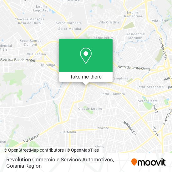 Revolution Comercio e Servicos Automotivos map