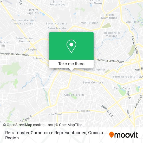 Reframaster Comercio e Representacoes map