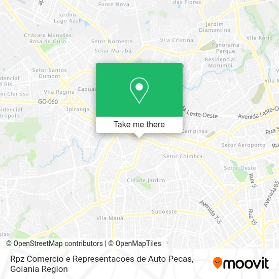 Rpz Comercio e Representacoes de Auto Pecas map