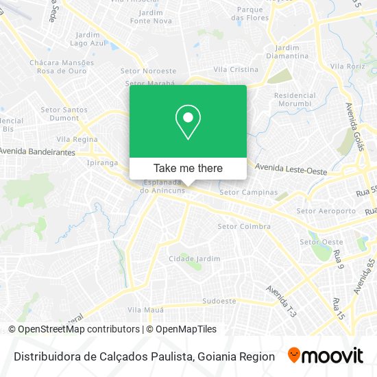 Distribuidora de Calçados Paulista map