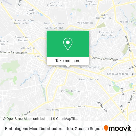 Mapa Embalagens Mais Distribuidora Ltda