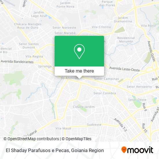 El Shaday Parafusos e Pecas map