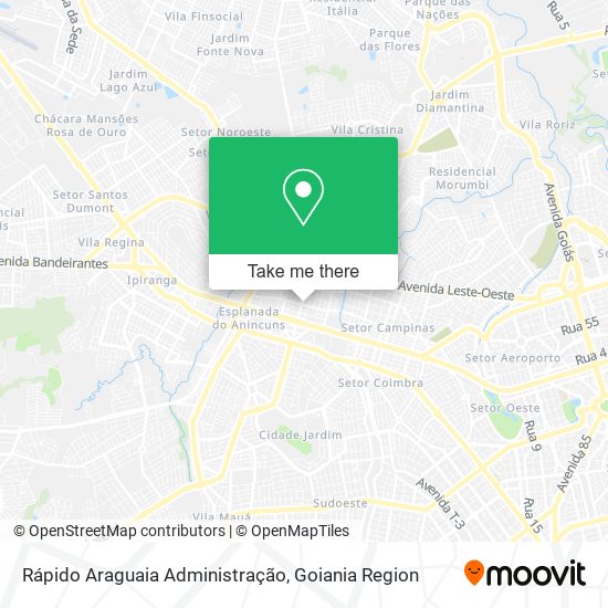 Rápido Araguaia Administração map