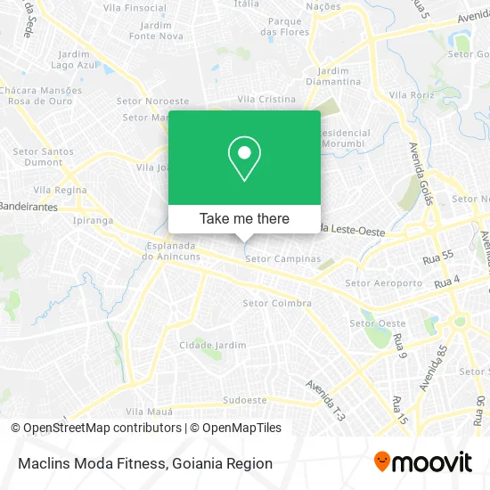 Maclins Moda Fitness map