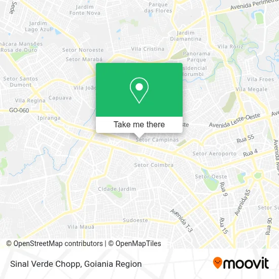Sinal Verde Chopp map