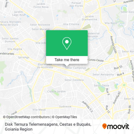 Disk Ternura Telemensagens, Cestas e Buquês map