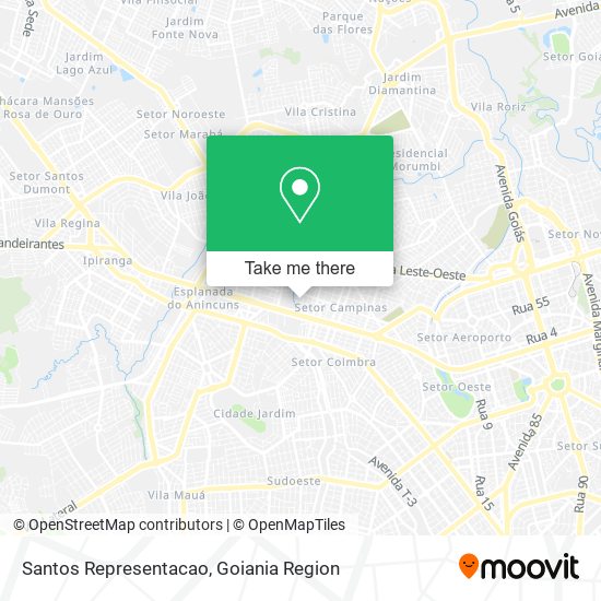 Santos Representacao map