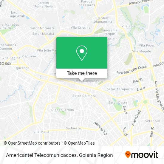 Americantel Telecomunicacoes map