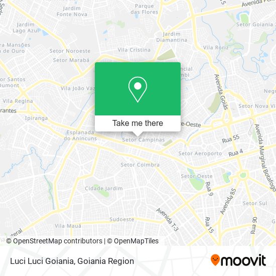 Mapa Luci Luci Goiania