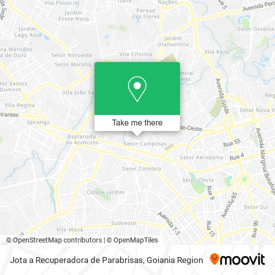 Jota a Recuperadora de Parabrisas map