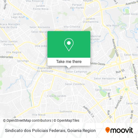 Sindicato dos Policiais Federais map