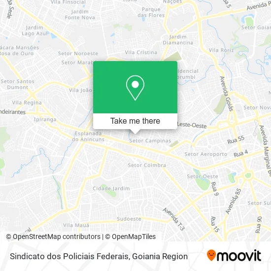 Sindicato dos Policiais Federais map