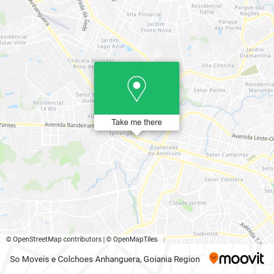 So Moveis e Colchoes Anhanguera map