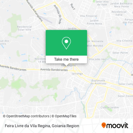 Mapa Feira Livre da Vila Regina