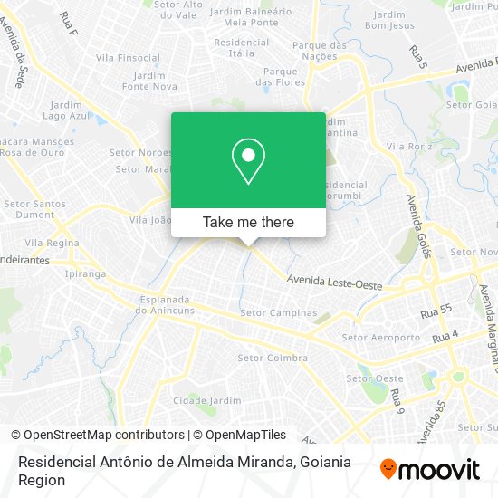 Mapa Residencial Antônio de Almeida Miranda