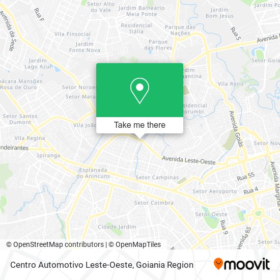 Centro Automotivo Leste-Oeste map