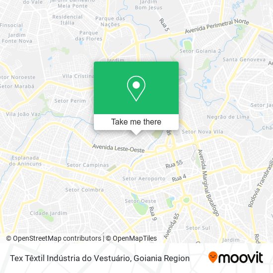 Tex Têxtil Indústria do Vestuário map