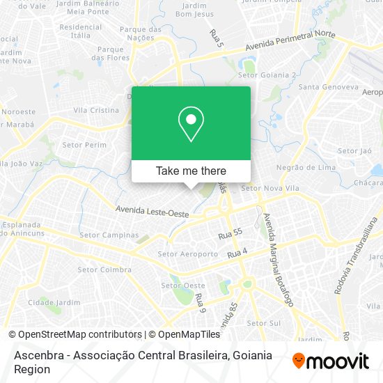 Ascenbra - Associação Central Brasileira map