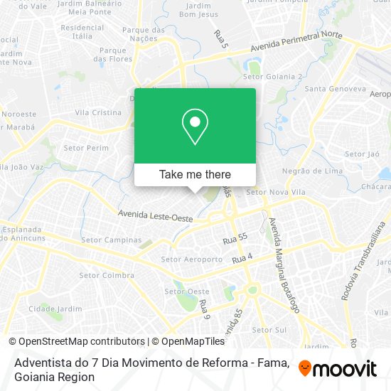 Adventista do 7 Dia Movimento de Reforma - Fama map