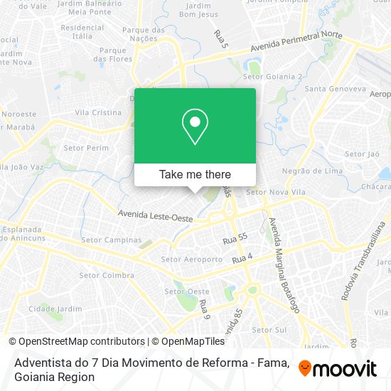 Mapa Adventista do 7 Dia Movimento de Reforma - Fama