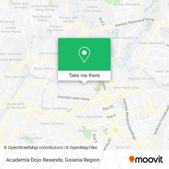 Mapa Academia Dojo Resende