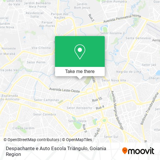 Mapa Despachante e Auto Escola Triângulo