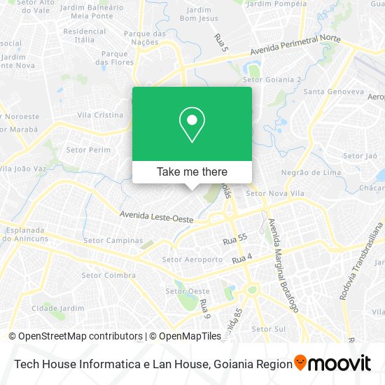 Mapa Tech House Informatica e Lan House