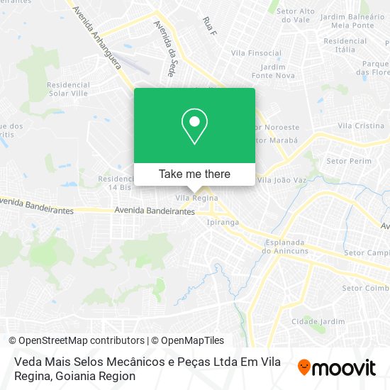 Mapa Veda Mais Selos Mecânicos e Peças Ltda Em Vila Regina