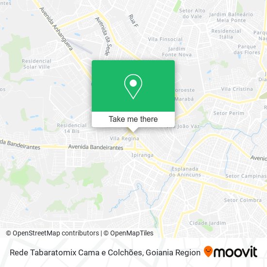 Mapa Rede Tabaratomix Cama e Colchões