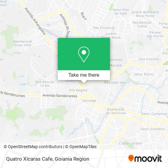 Quatro Xicaras Cafe map