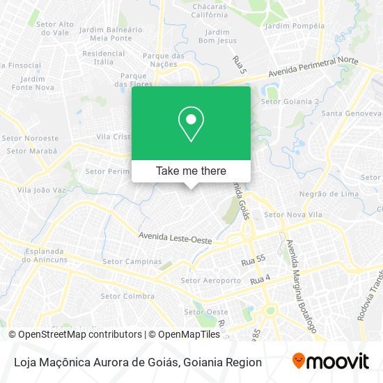 Loja Maçônica Aurora de Goiás map