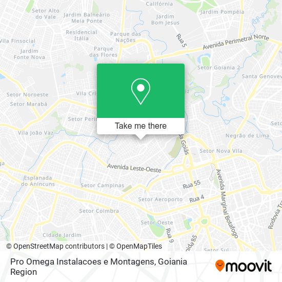 Mapa Pro Omega Instalacoes e Montagens