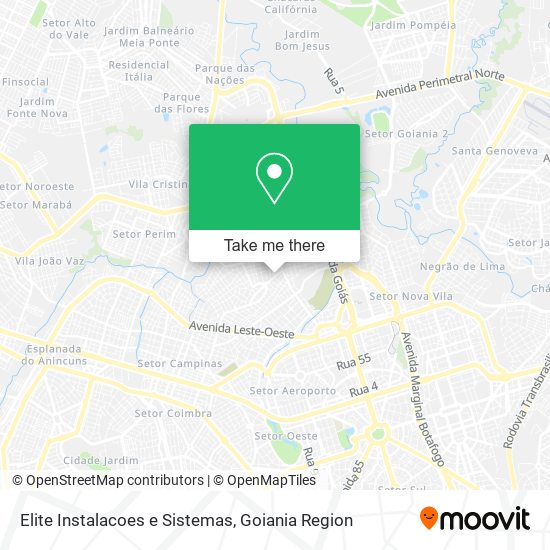 Mapa Elite Instalacoes e Sistemas