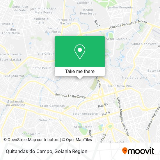 Quitandas do Campo map