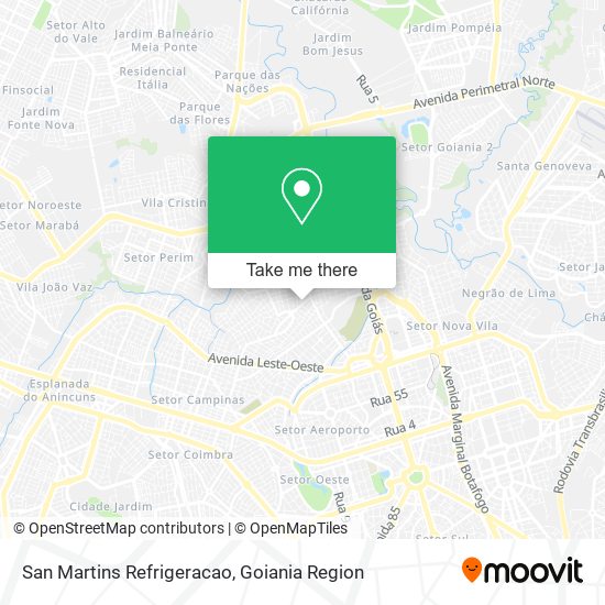 San Martins Refrigeracao map