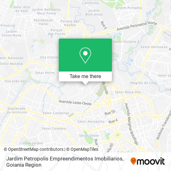 Mapa Jardim Petropolis Empreendimentos Imobiliarios