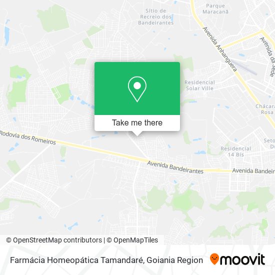 Mapa Farmácia Homeopática Tamandaré