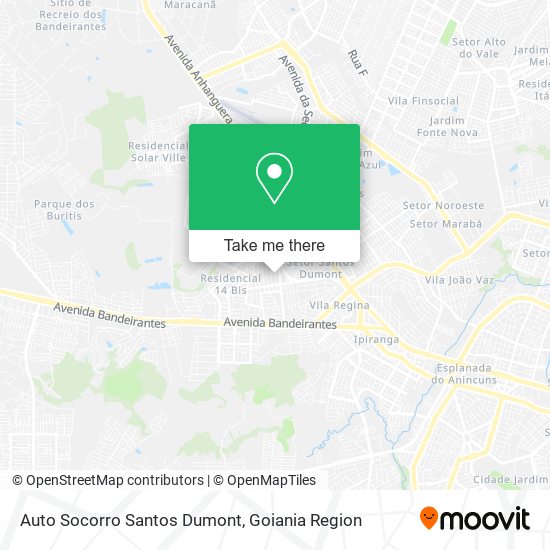 Auto Socorro Santos Dumont map