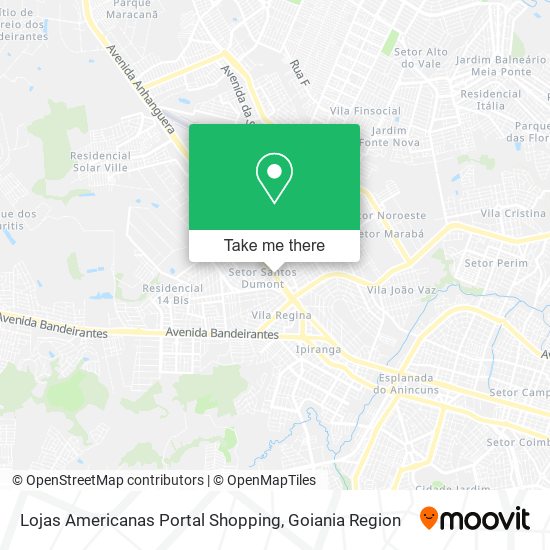 Lojas Americanas Portal Shopping map