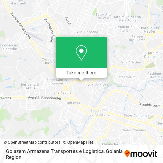 Goiazem Armazens Transportes e Logistica map