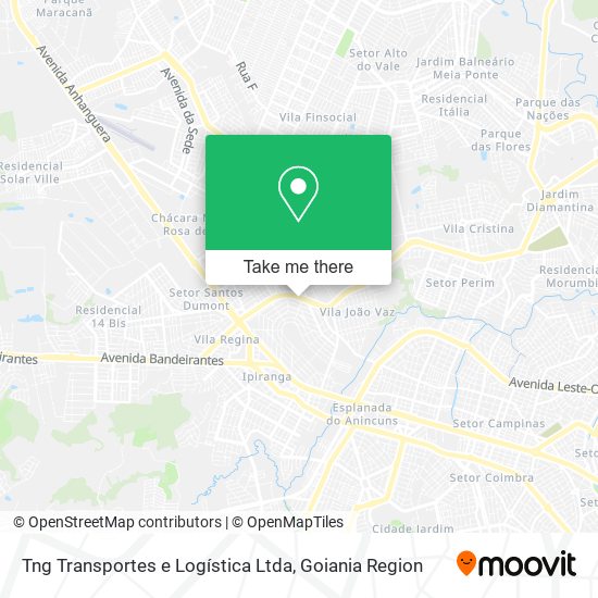 Mapa Tng Transportes e Logística Ltda