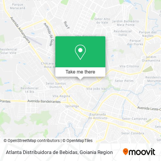 Atlanta Distribuidora de Bebidas map