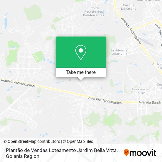 Mapa Plantão de Vendas Loteamento Jardim Bella Vitta