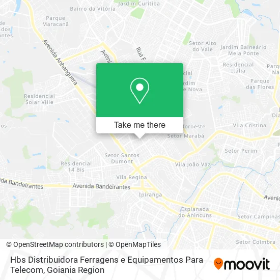 Hbs Distribuidora Ferragens e Equipamentos Para Telecom map