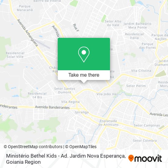 Mapa Ministério Bethel Kids - Ad. Jardim Nova Esperança