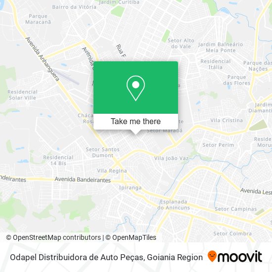 Odapel Distribuidora de Auto Peças map