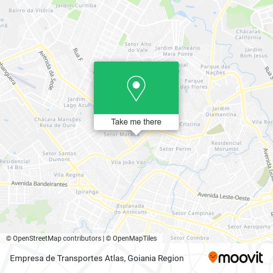 Empresa de Transportes Atlas map