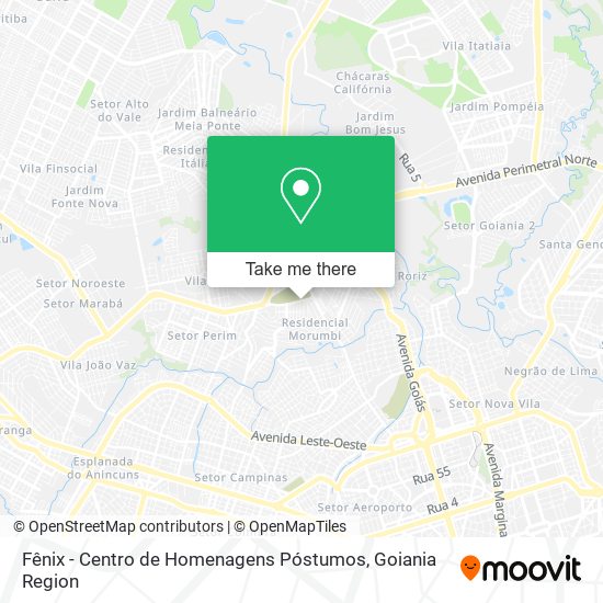 Mapa Fênix - Centro de Homenagens Póstumos