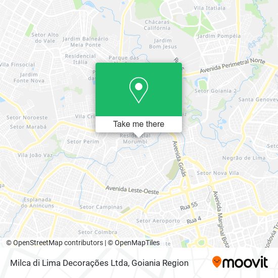 Milca di Lima Decorações Ltda map
