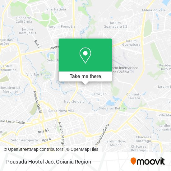 Pousada Hostel Jaó map